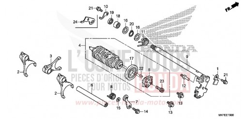 GEARSHIFT DRUM CBR1000RAK de 2019